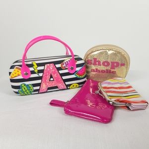 Bundle Of 3 Coin Purses & Justice Eyeglass Case